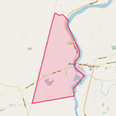 Map of Anson