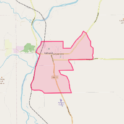 Map of Ashland