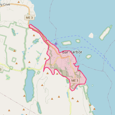 Map of Bar Harbor