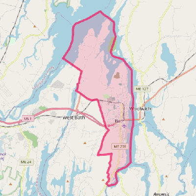 Map of Bath