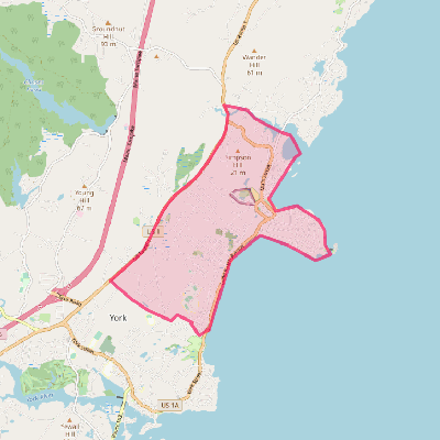 Map of Cape Neddick