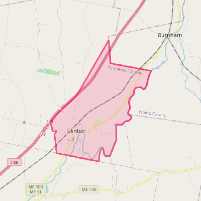 Map of Clinton