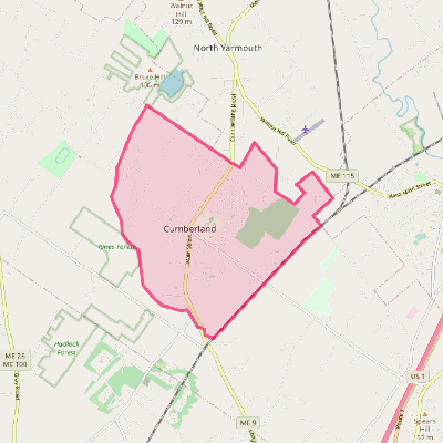 Map of Cumberland Center