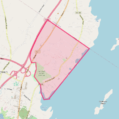 Map of Falmouth Foreside