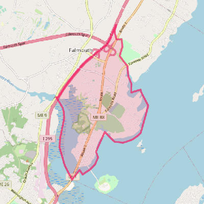 Map of Falmouth