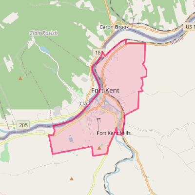 Map of Fort Kent