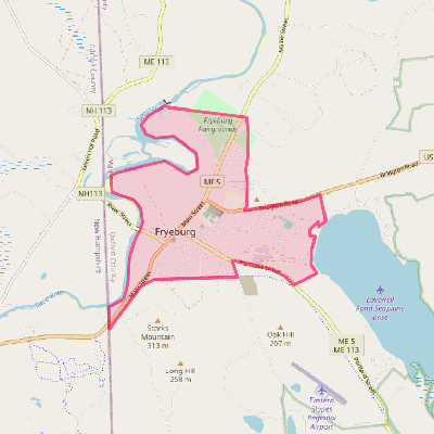 Map of Fryeburg