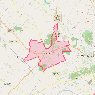 Map of Gorham