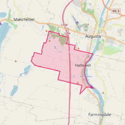 Map of Hallowell