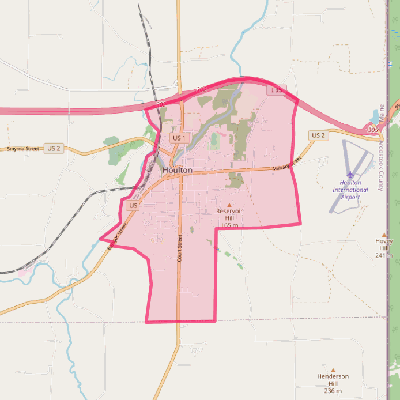 Map of Houlton
