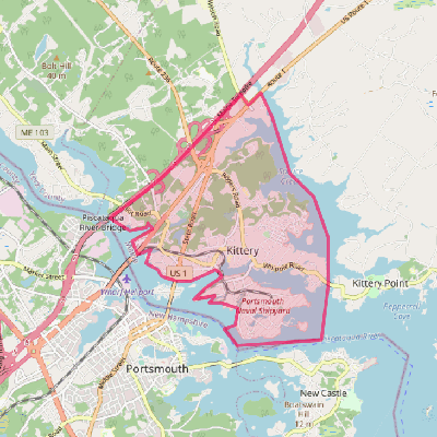 Map of Kittery