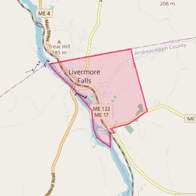 Map of Livermore Falls