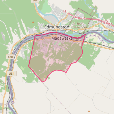 Map of Madawaska