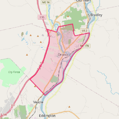 Map of Orono