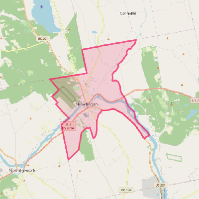 Map of Skowhegan