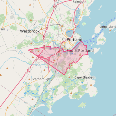 Map of South Portland