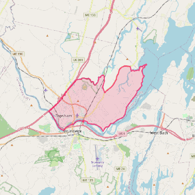 Map of Topsham