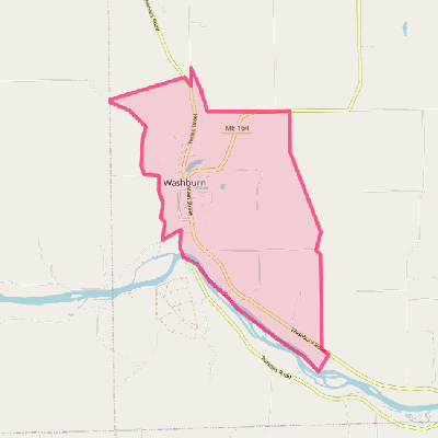 Map of Washburn