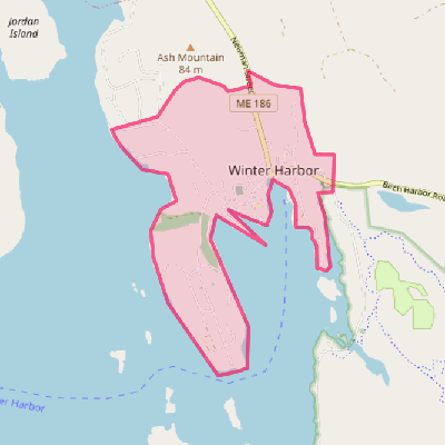 Map of Winter Harbor