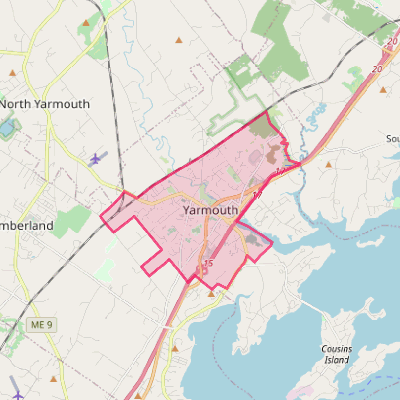 Map of Yarmouth