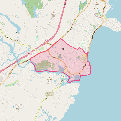 Map of York Harbor