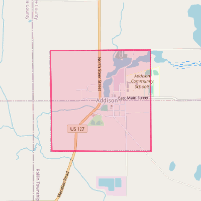 Map of Addison