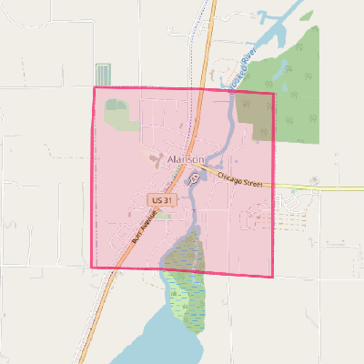 Map of Alanson