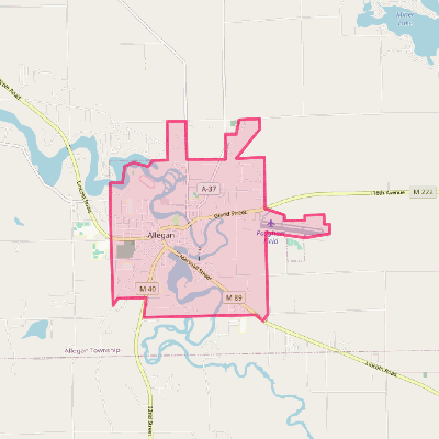 Map of Allegan