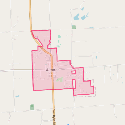 Map of Almont