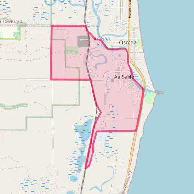 Map of Au Sable