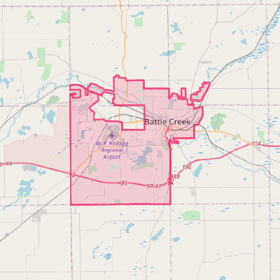 Map of Battle Creek