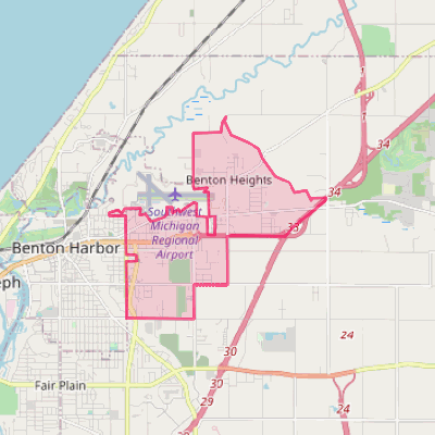 Map of Benton Heights