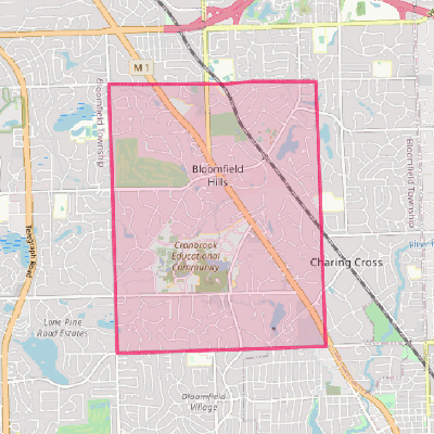 Map of Bloomfield Hills