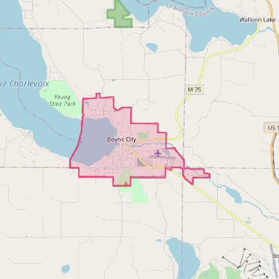 Map of Boyne City