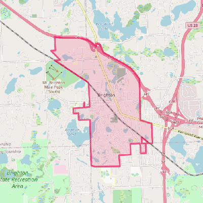 Map of Brighton