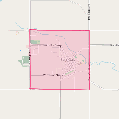 Map of Burr Oak