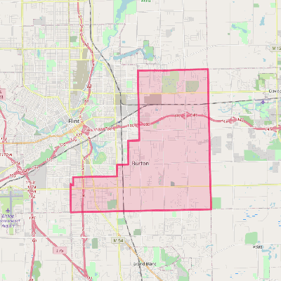 Map of Burton