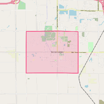 Map of Byron Center