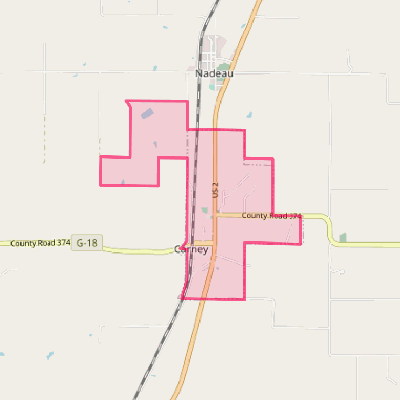Map of Carney