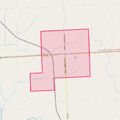 Map of Carsonville