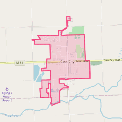 Map of Cass City