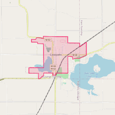 Map of Cassopolis