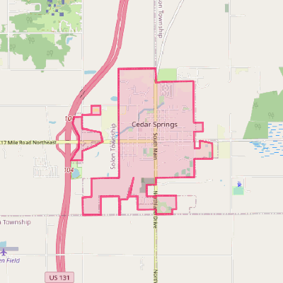 Map of Cedar Springs