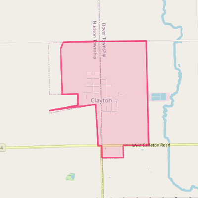 Map of Clayton