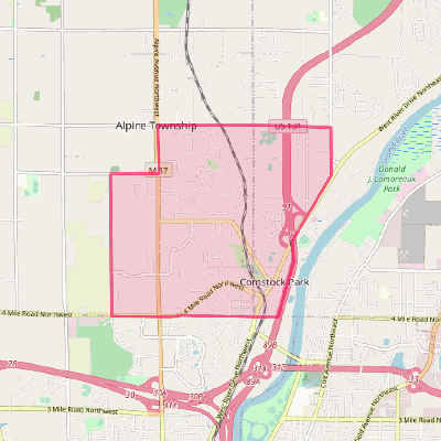 Map of Comstock Park