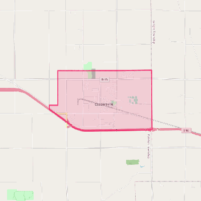 Map of Coopersville