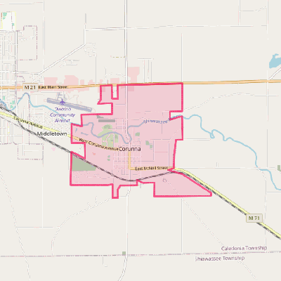 Map of Corunna