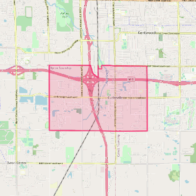 Map of Cutlerville