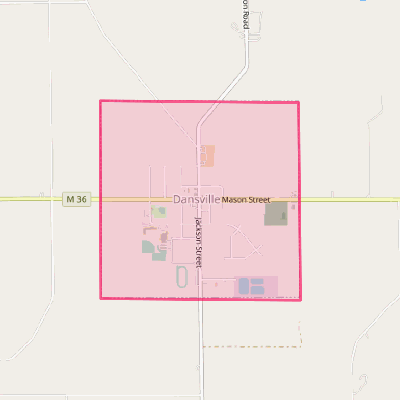 Map of Dansville