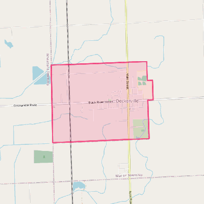 Map of Deckerville